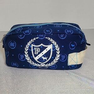 PINK Victoria's Secret Blue Cosmetic Bag